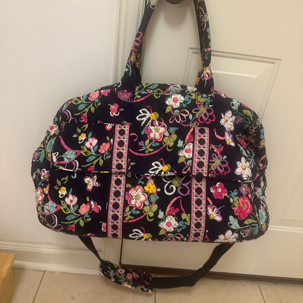 Vera Bradley- small weekender Floral Women's Bag- Ribbons Pattern